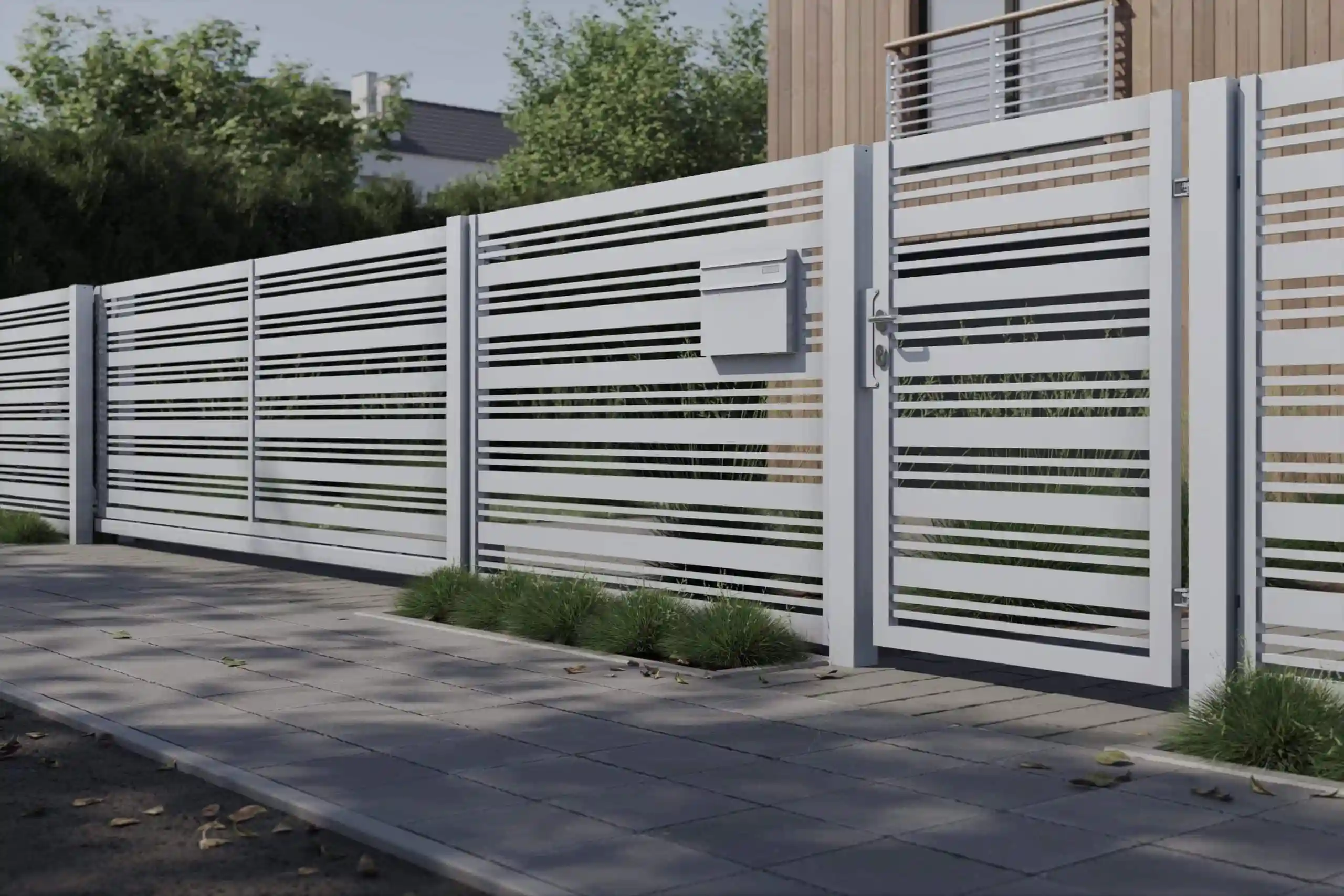 Zaundeutschland - Moderner Zaun - Saarbruecken